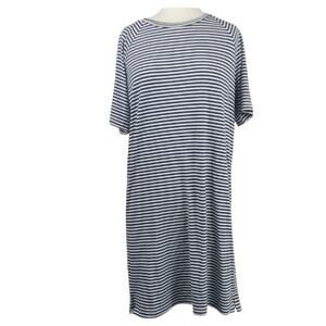 Legoe Heritage Striped Maternity Toulouse Dress Navy White Size 0 = 2/4/Small